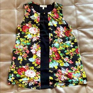 EUC Sheer colorful top